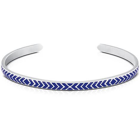 Bracciale da uomo con smalto blu - KULTO