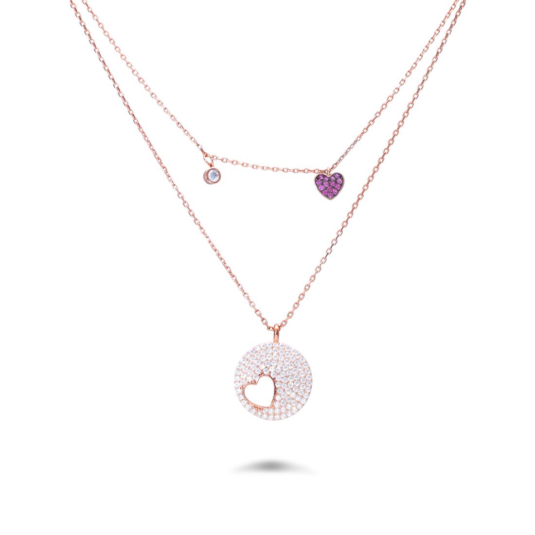 Collana doppia in argento - ORO&CO 925