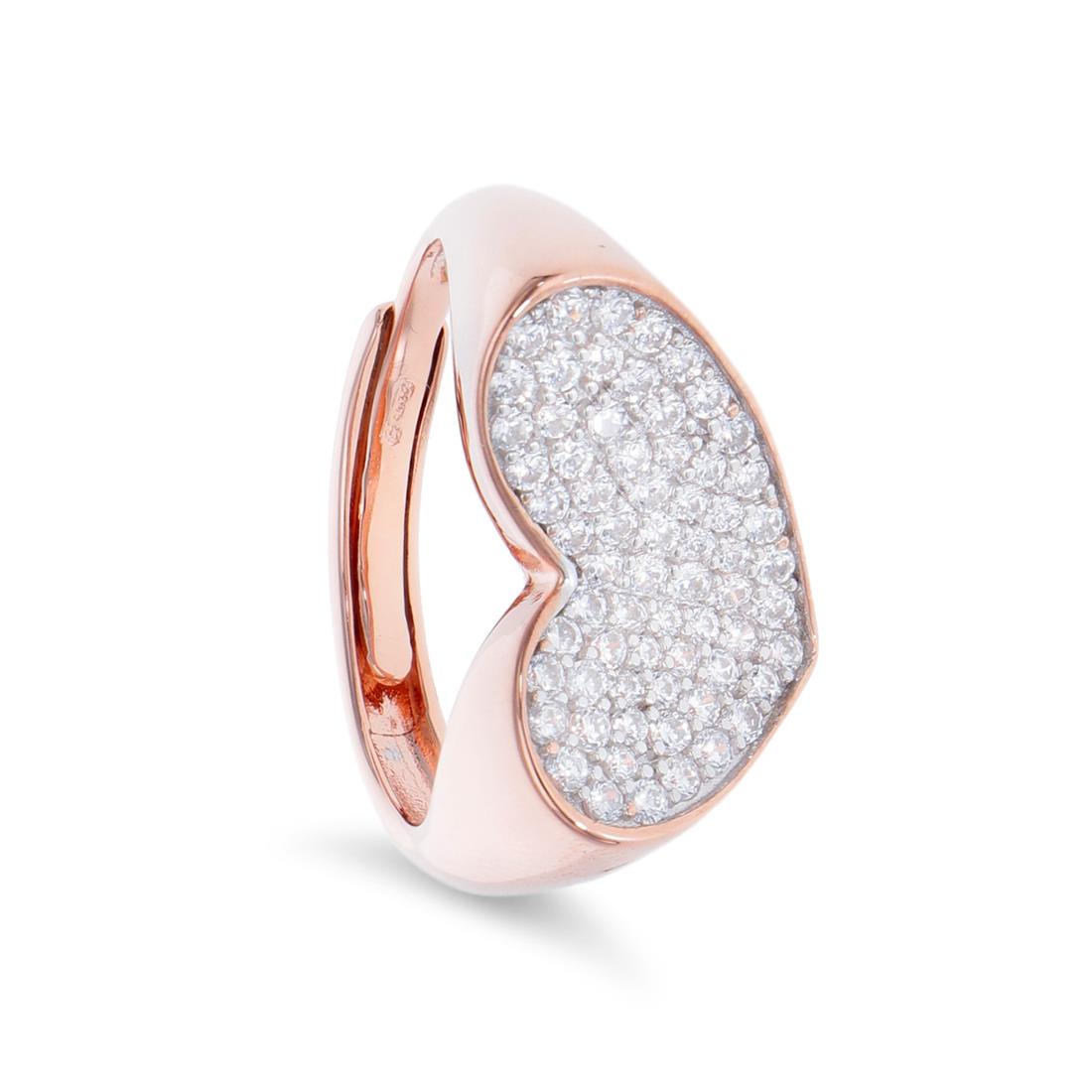 Ring with white stones - ORO&CO 925