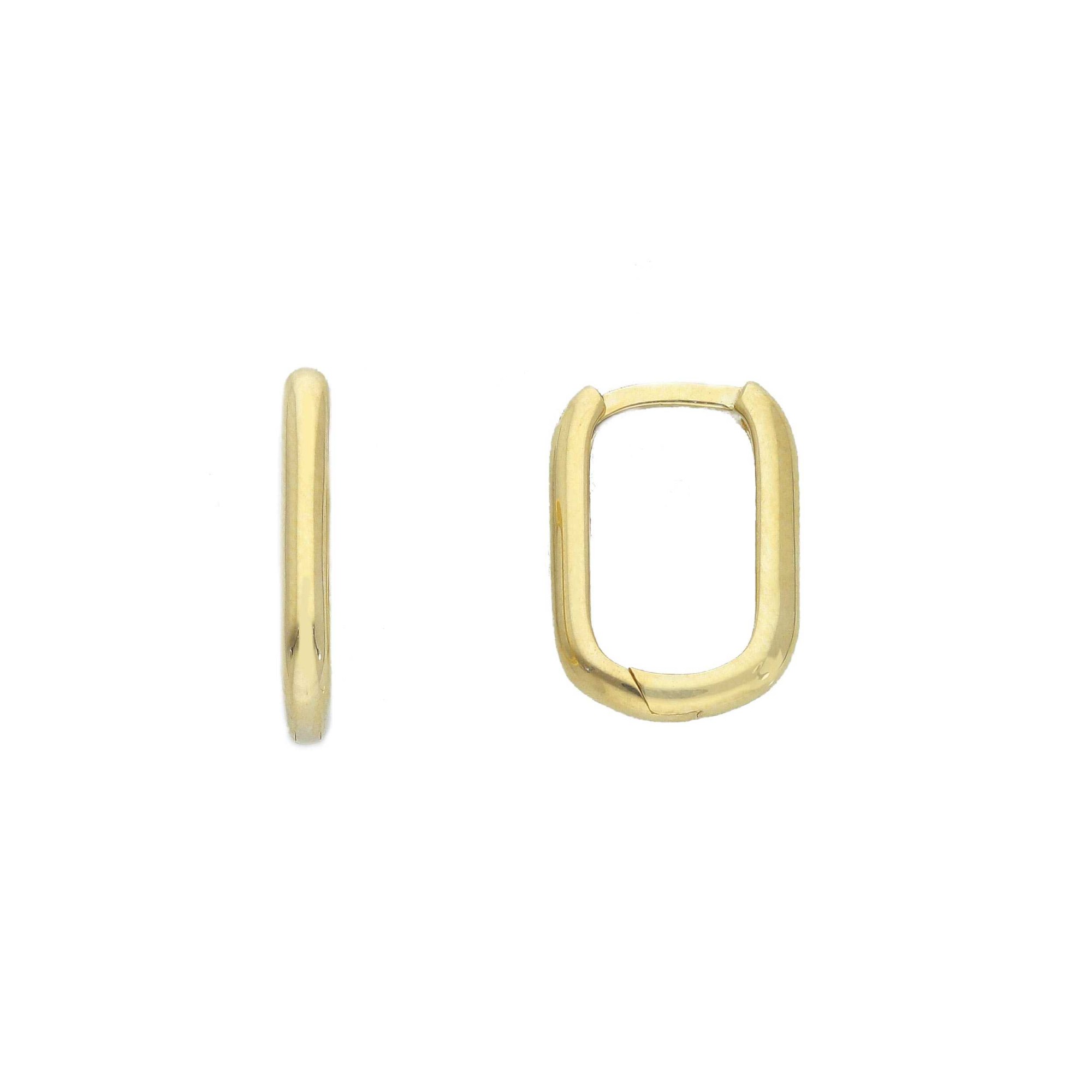 Pendientes Tipo Huggie en Oro Amarillo de 9kt - LUXURY MILANO