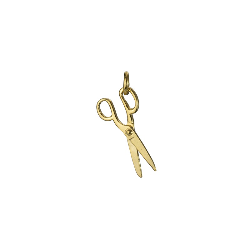 Small scissors pendant in gold-plated 925 silver - LUXURY MILANO
