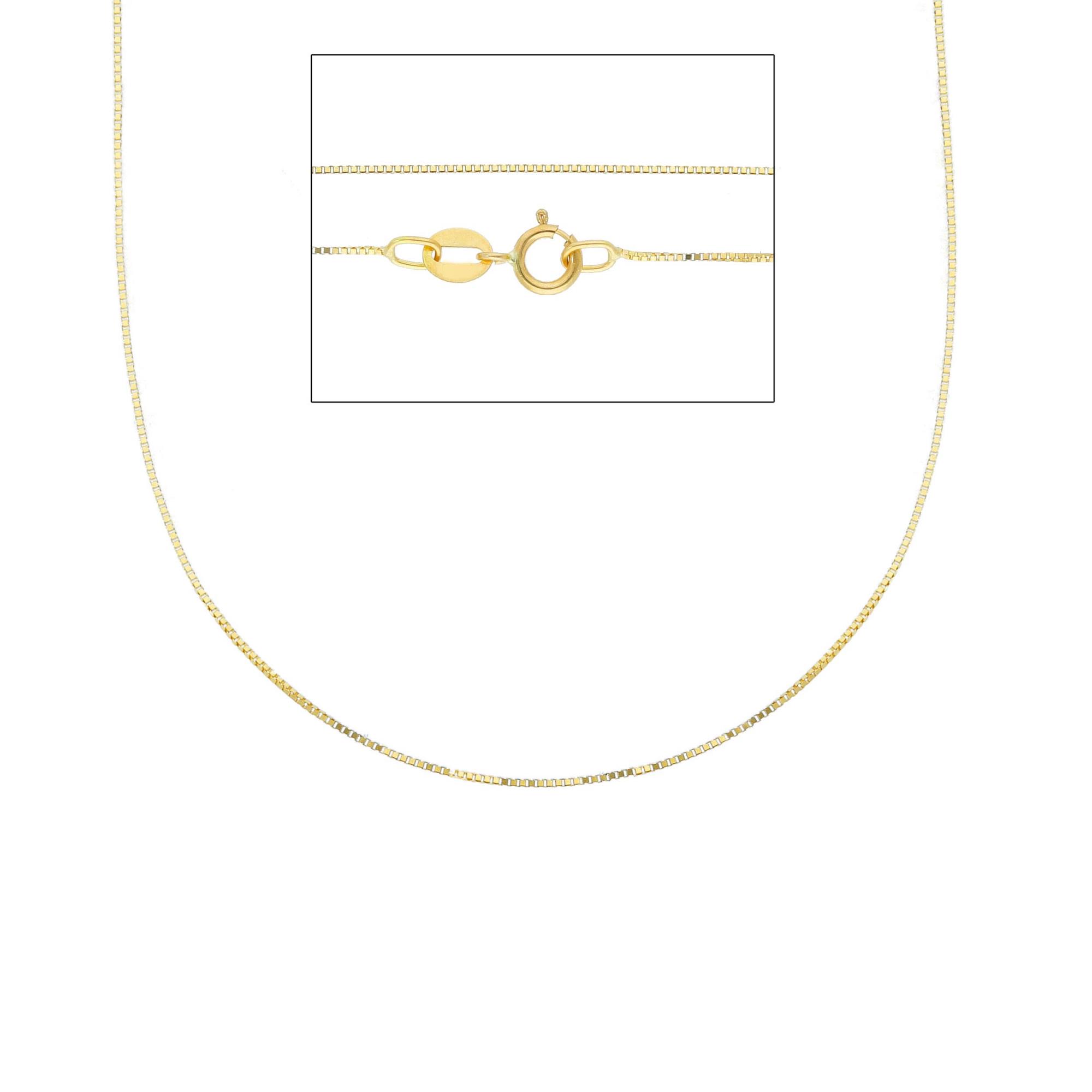 Yellow Gold Square Mesh Necklace - ORO&CO