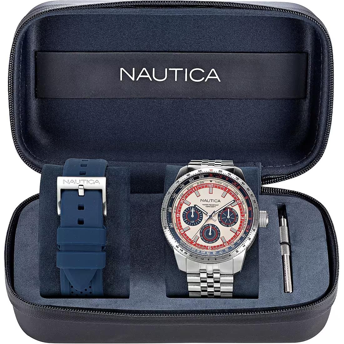 Reloj cronógrafo Nautica, caja de 46 mm. - NAUTICA