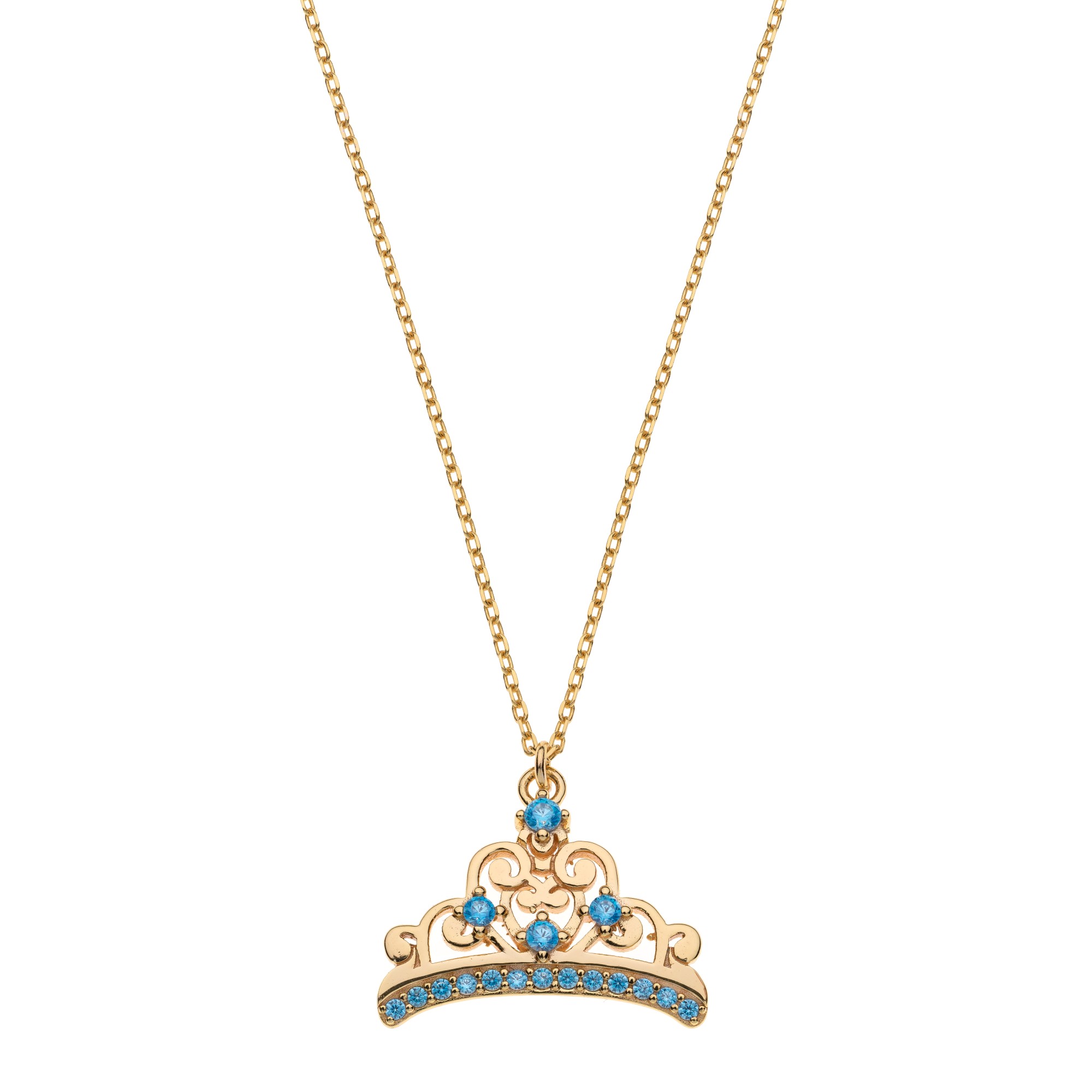 Collana in argento dorato pendente Simbolo corona - DISNEY