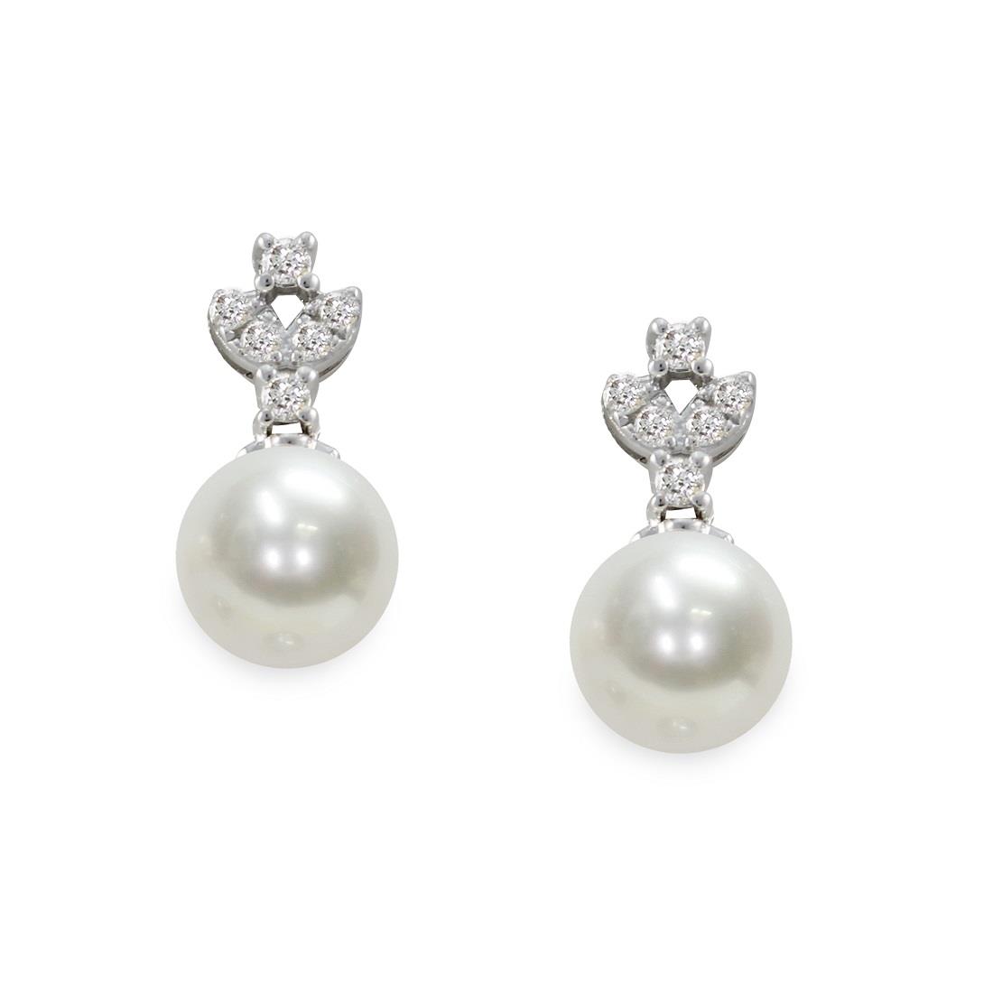 Pendientes en oro blanco - MAYUMI