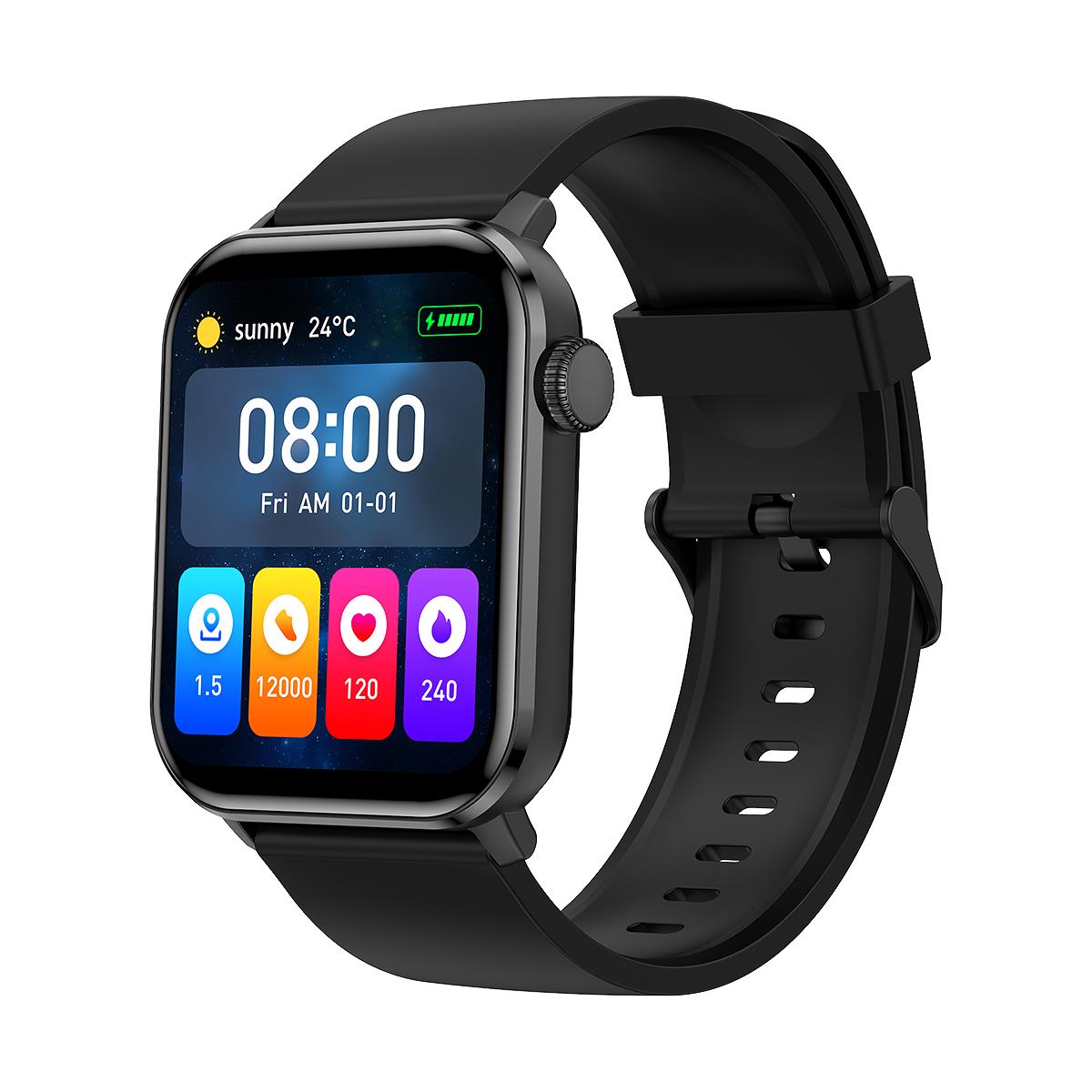 Unisex smartwatch, 44 mm case - PAUL EDWARD