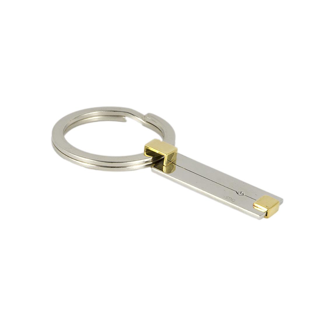 PORTACHIAVI IN ACCIAIO CON DIAMANTE CT 0,01 - BLISS