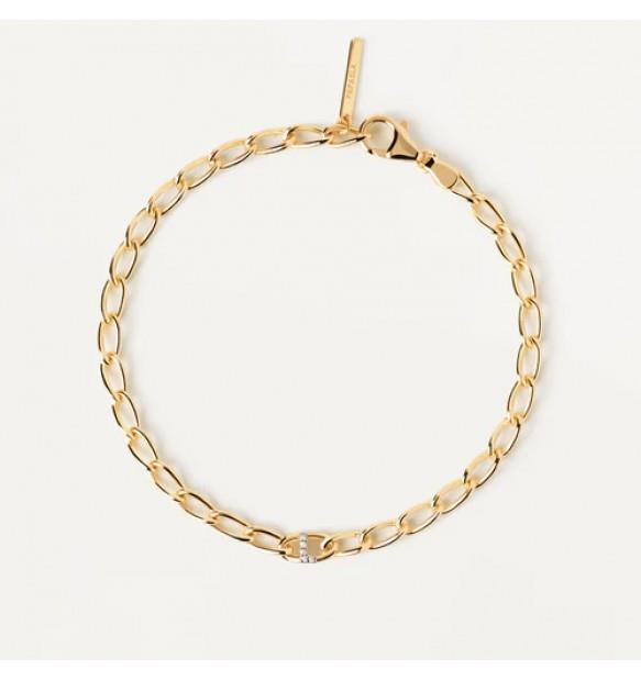 Bracciale Mini Letters L in argento - PDPAOLA