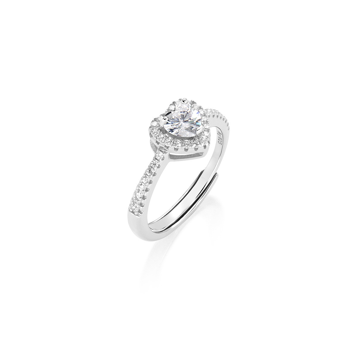 Anello in argento con zirconi Titanic - AMEN