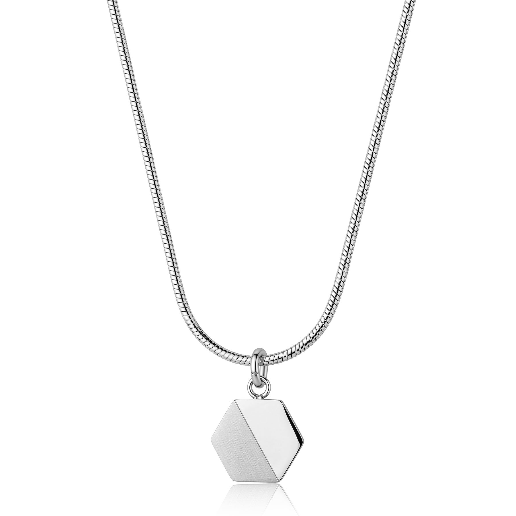 Men's jewelry necklace S&rsquo;Agap&ograve; Bound hexagon - S