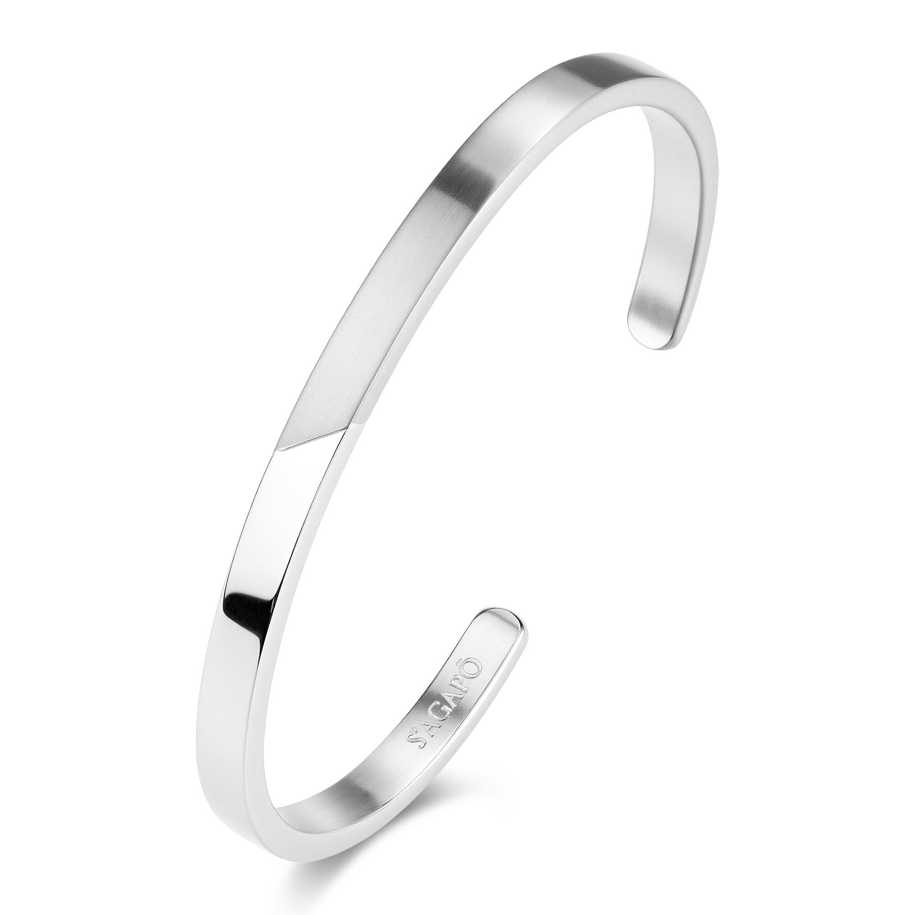 BRACCIALE RIGIDO IN ACCIAIO - SAGAPÒ