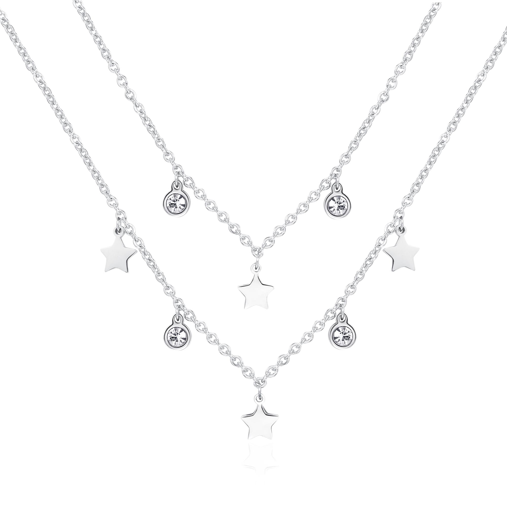 Collar de dos vueltas con estrellas Luce - S