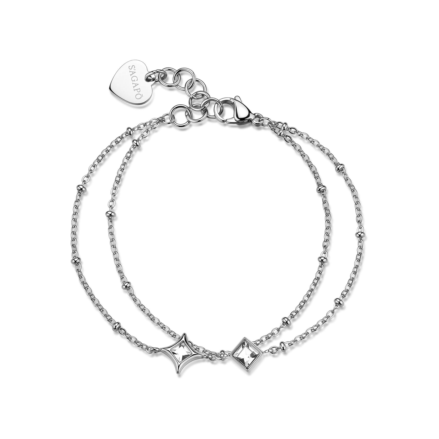 Women's jewelry bracelet S&rsquo;Agap&ograve; Luce double-strand - S