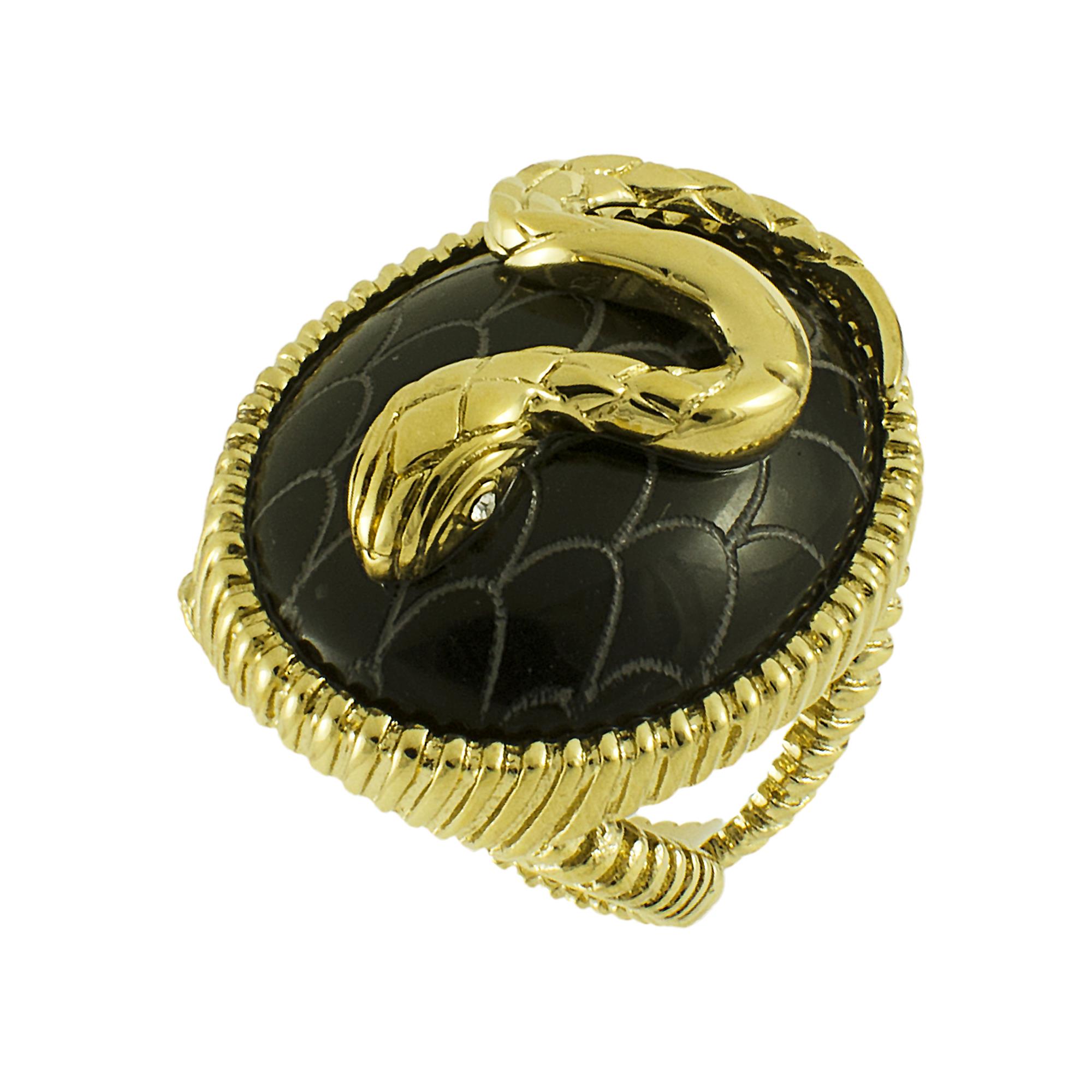 ANELLO IN ACCIAIO DORATO MIS 18 - JUST CAVALLI