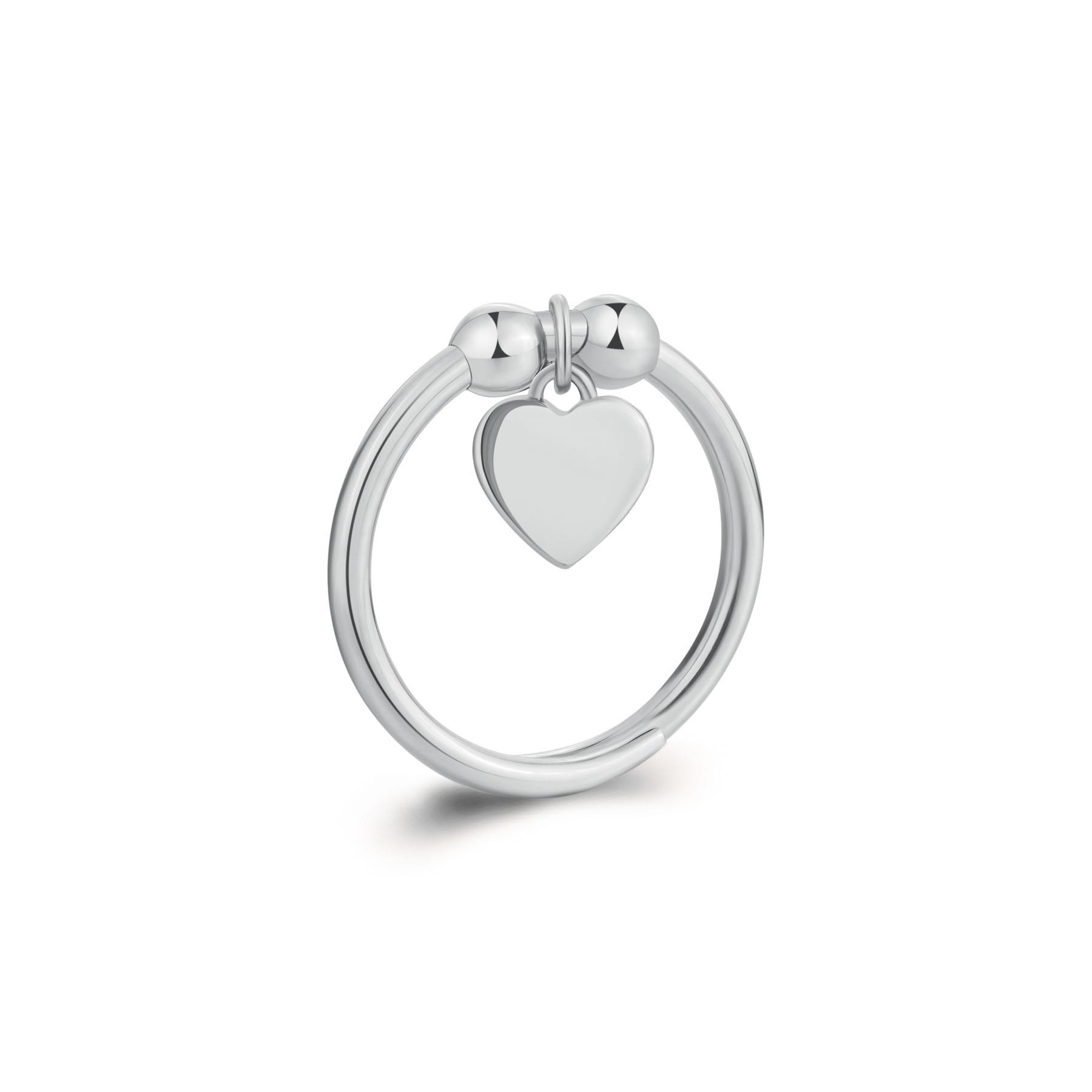 Anillo Feelings en acero con corazón - S