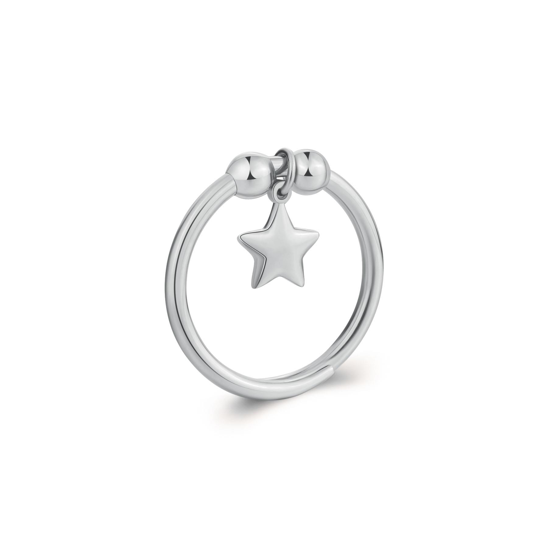 Anillo Feelings en acero con estrella - S
