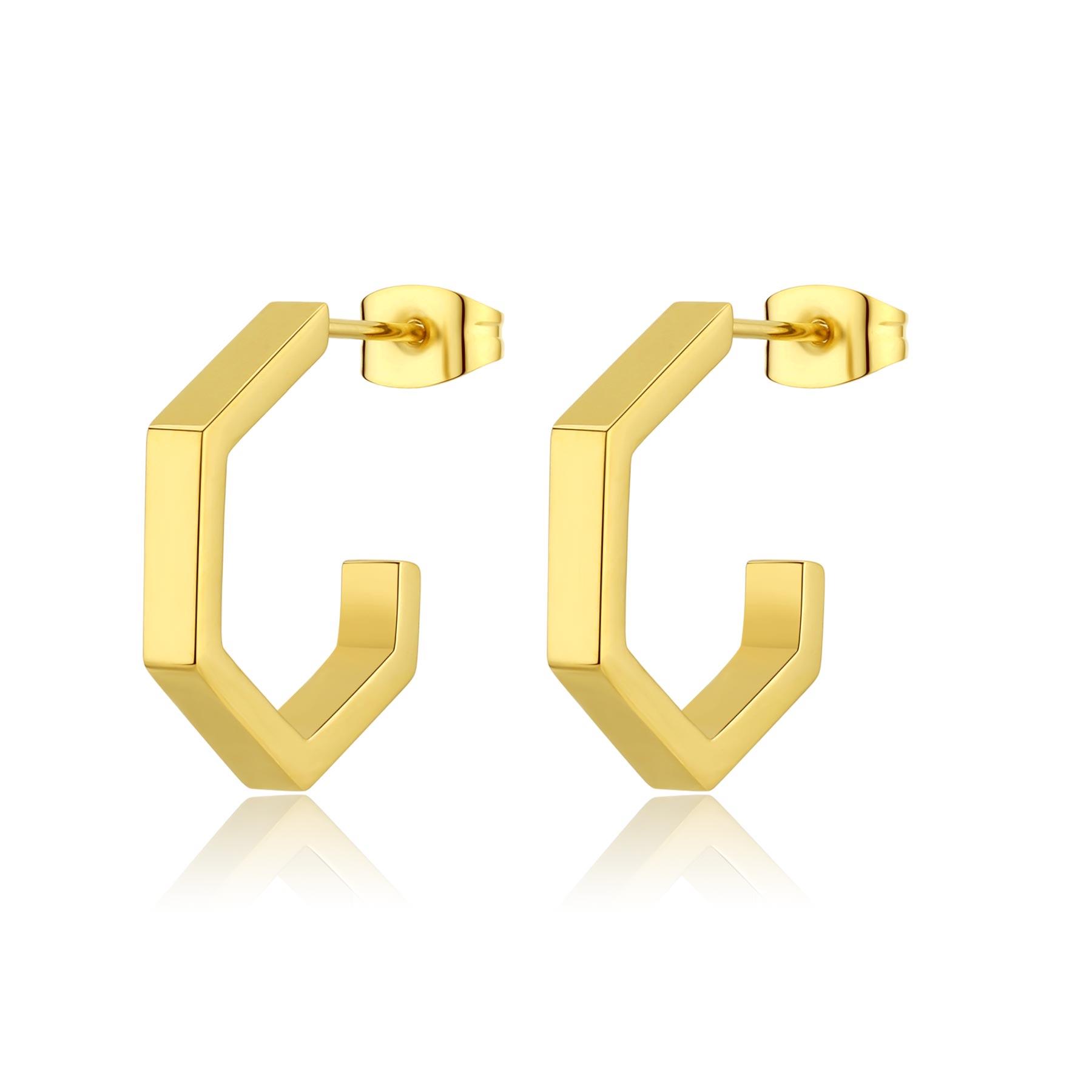 Orecchini Chunky in acciaio - S