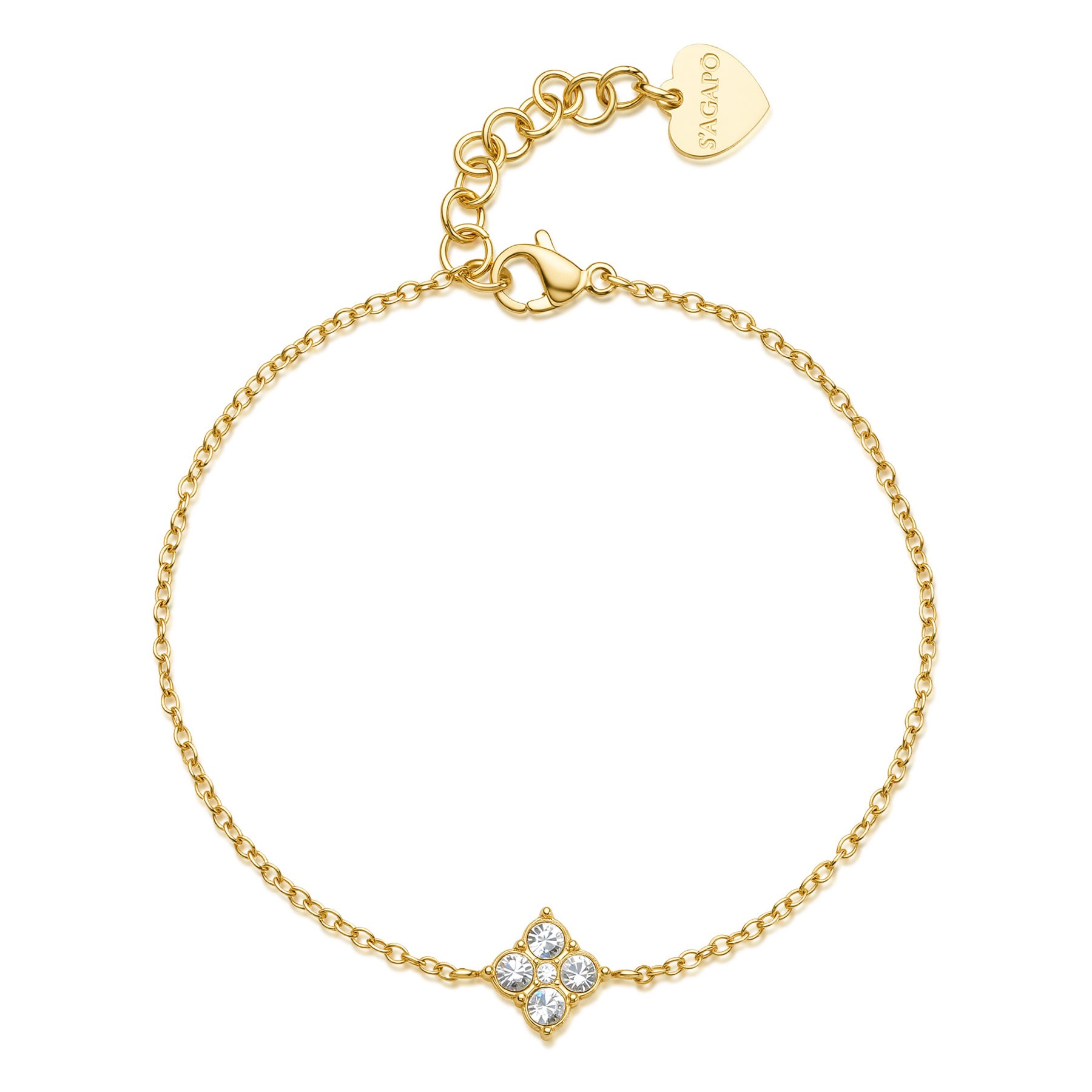 Women's jewelry bracelet S&rsquo;Agap&ograve; Gleam 14K gold - S