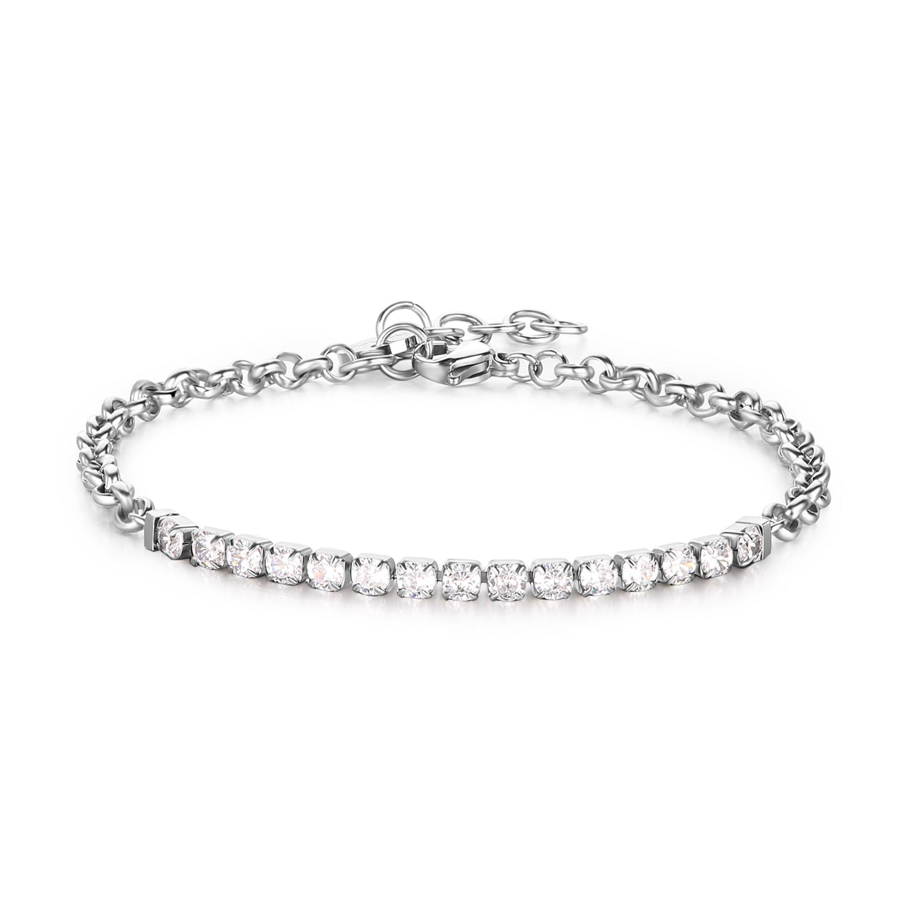 Bracciale Tennis Tricky con cubic zirconia - S
