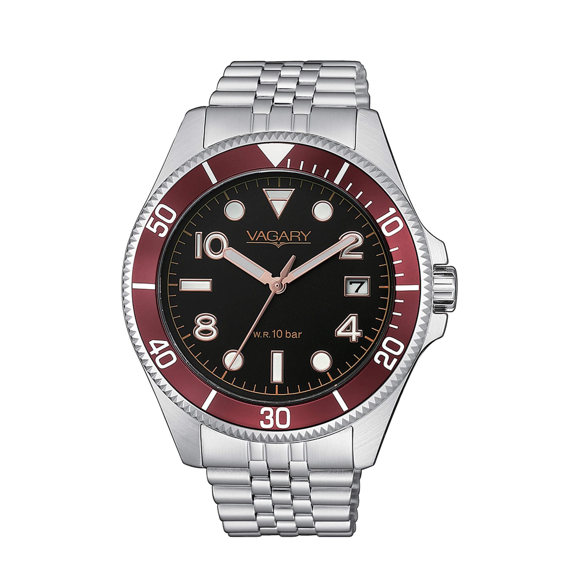 Men's time-only watch with 41 mm case - VAGARY