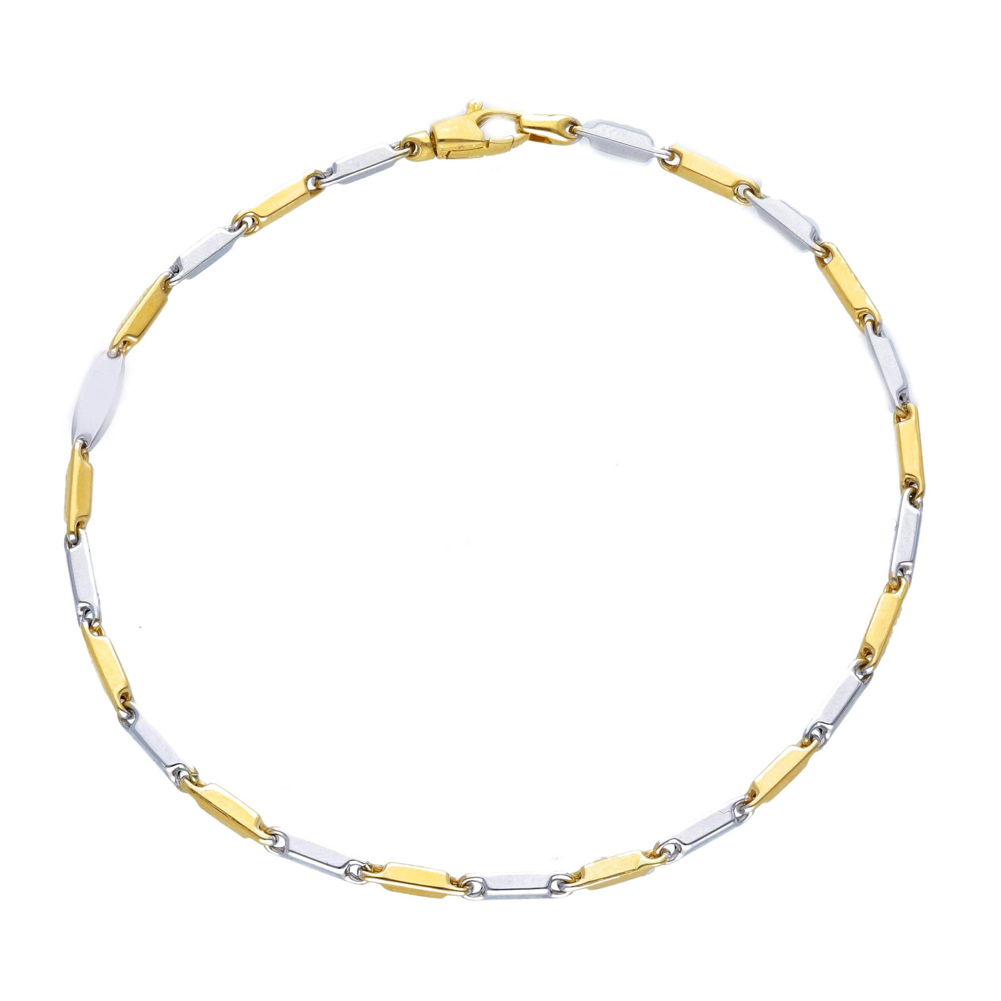 Men's bracelet in two-tone gold - ORO&CO