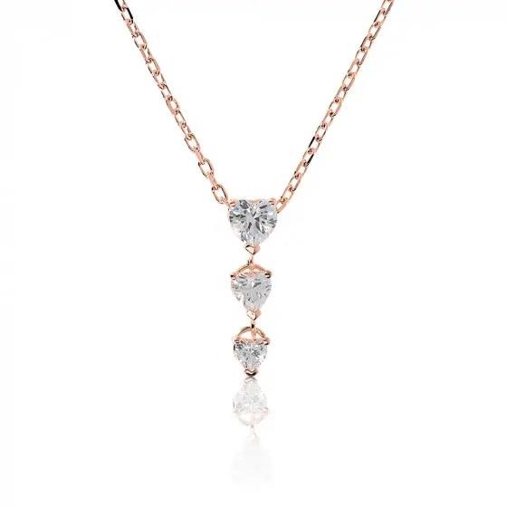 Collar con corazones degradados - BRONZALLURE