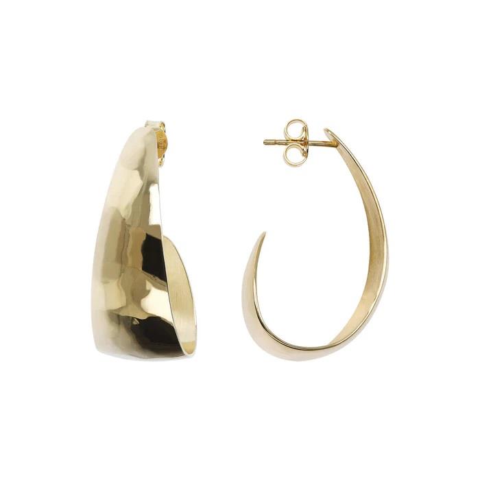 18kt gold-plated curl earrings - ETRUSCA