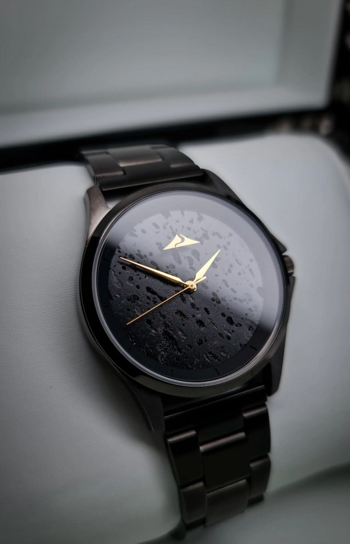 Orologio Crono in Titanio e pietra lavica - MAGMA LUXURY