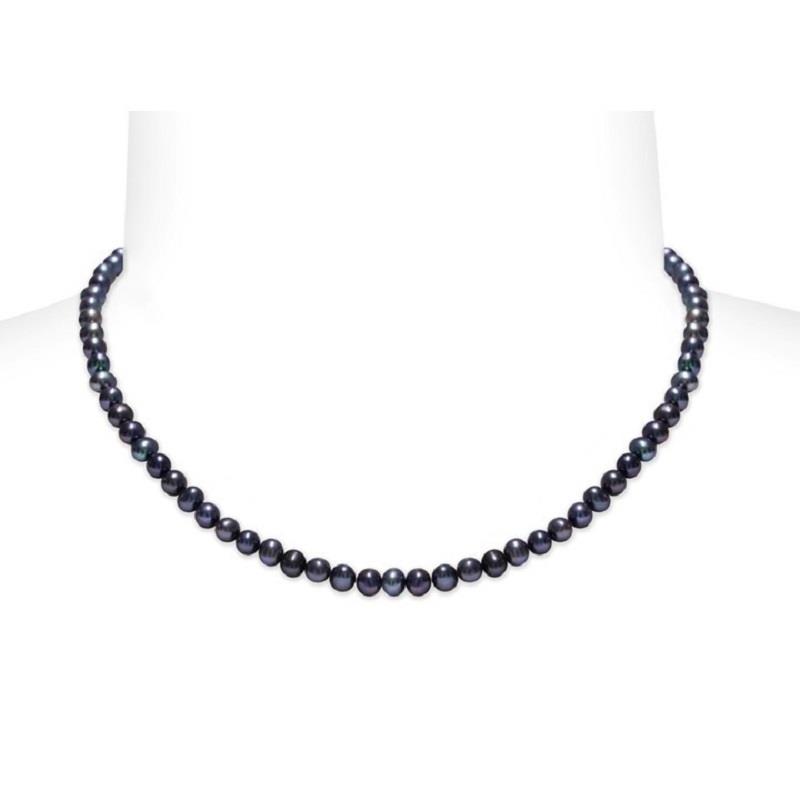 Men's necklace with black pearls - MAYUMI