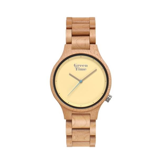 Women's watch in Maple wood, 40 mm case - GREEN TIME