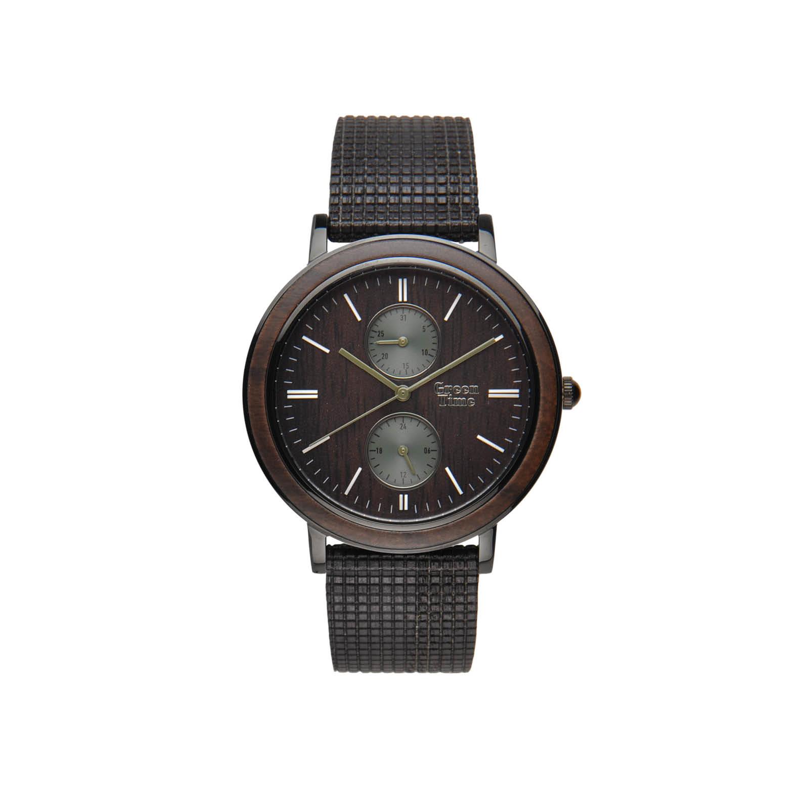 Men's watch in steel, 42 mm case - GREEN TIME