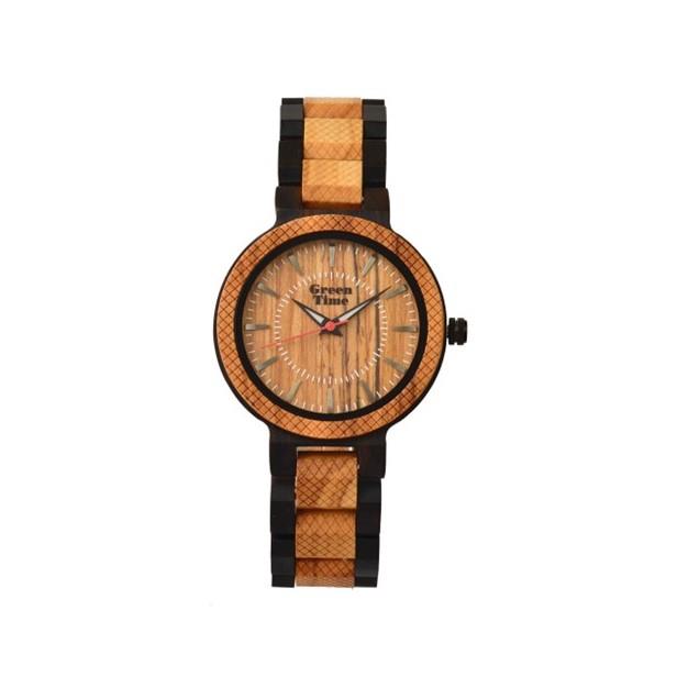 Reloj de mujer de madera bicolor. - GREEN TIME