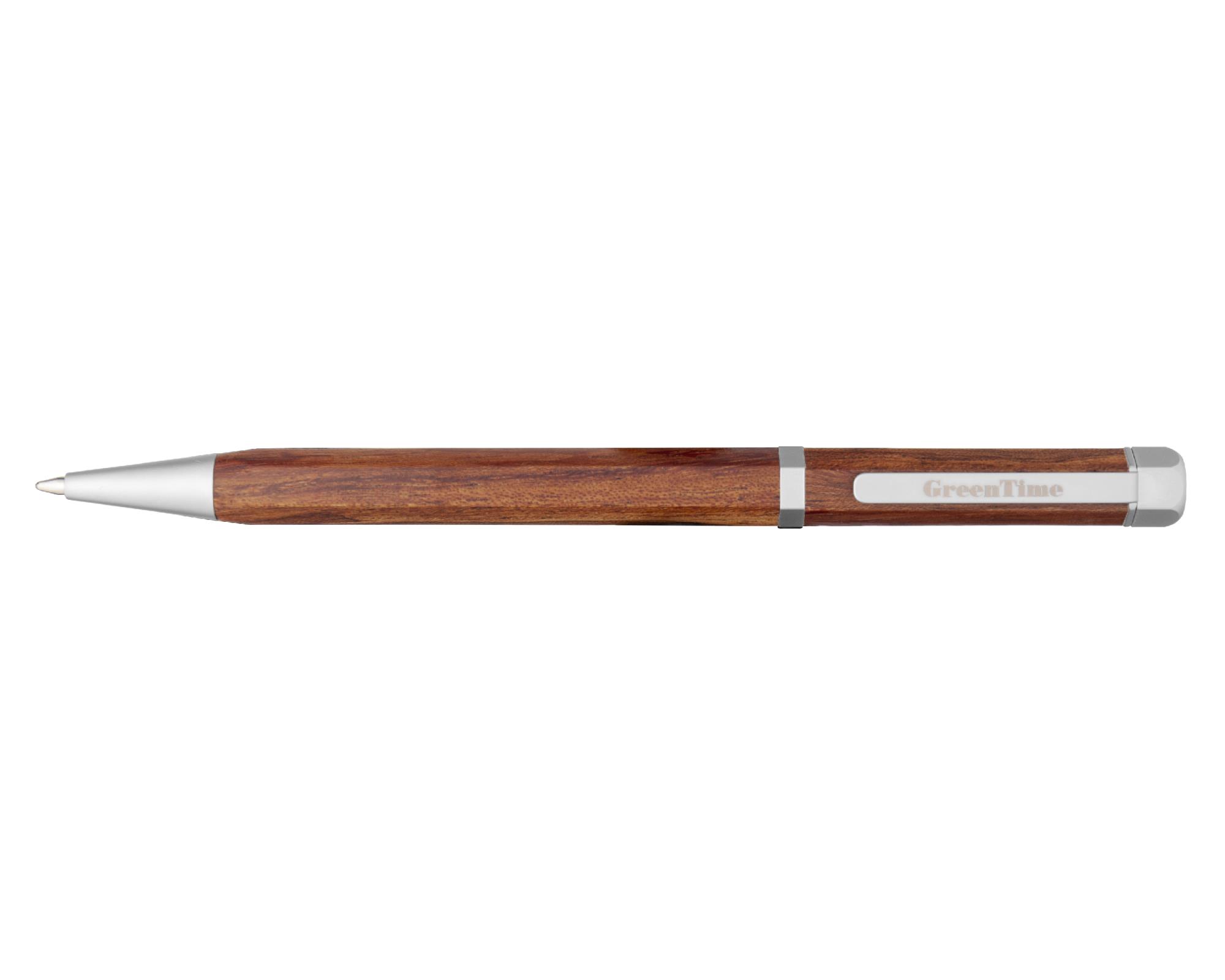 Amaranth wooden ballpoint pen - GREEN TIME