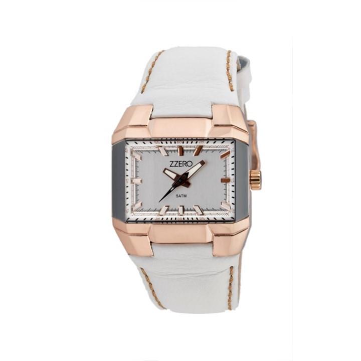 Reloj de mujer ZZero con caja rectangular rosada - ZZERO