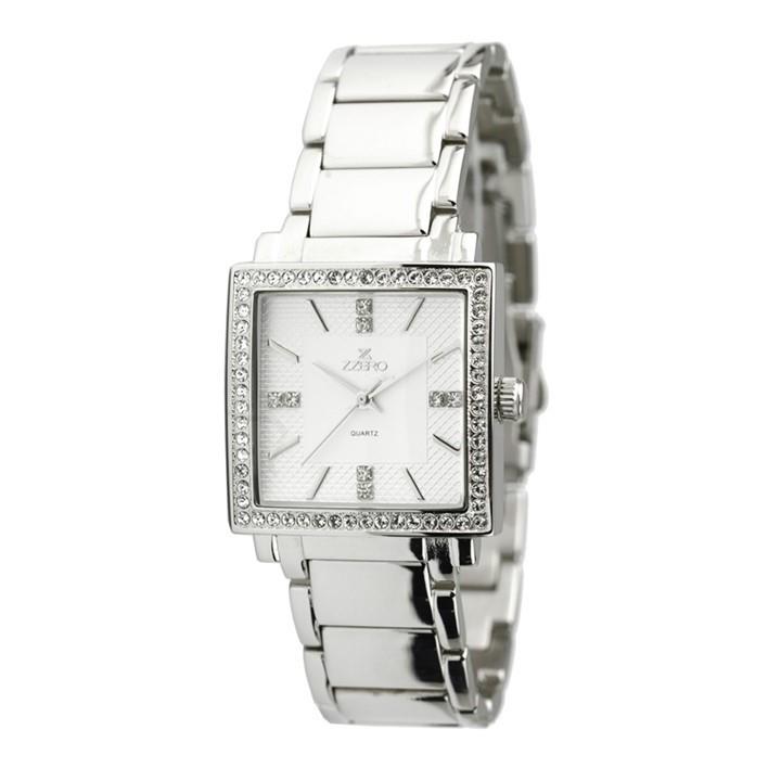 ZZero women's watch in steel with square case - ZZERO