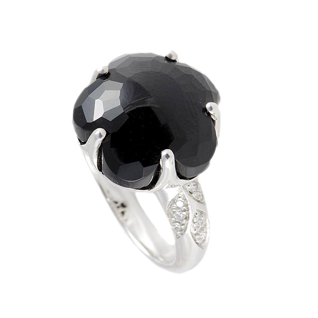 ANELLO IN ORO BIANCO E DIAMANTI CT 0,21 MIS 15 - PASQUALE BRUNI