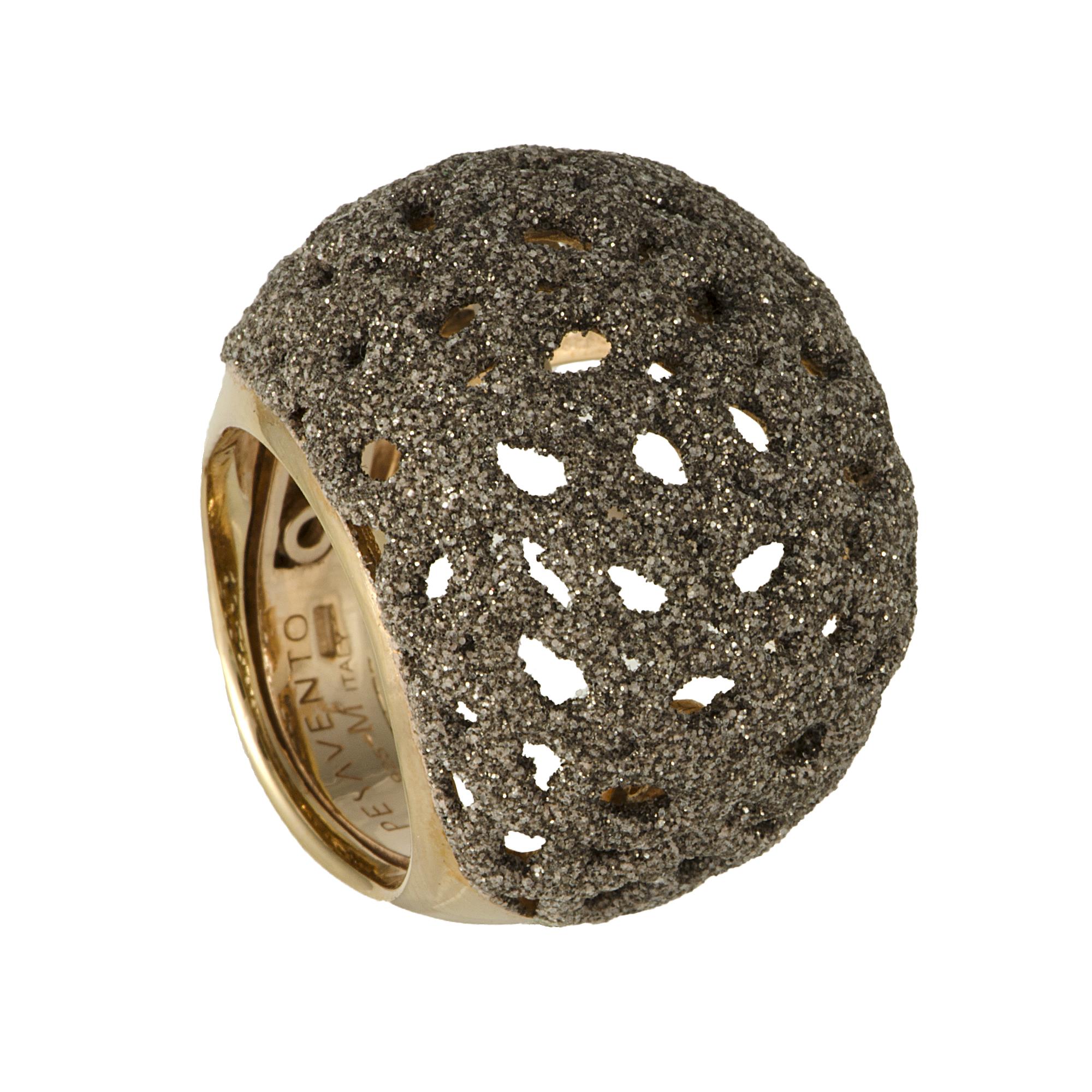 ANELLO IN ARGENTO CON POLVERE DI SOGNI BROWN - PESAVENTO