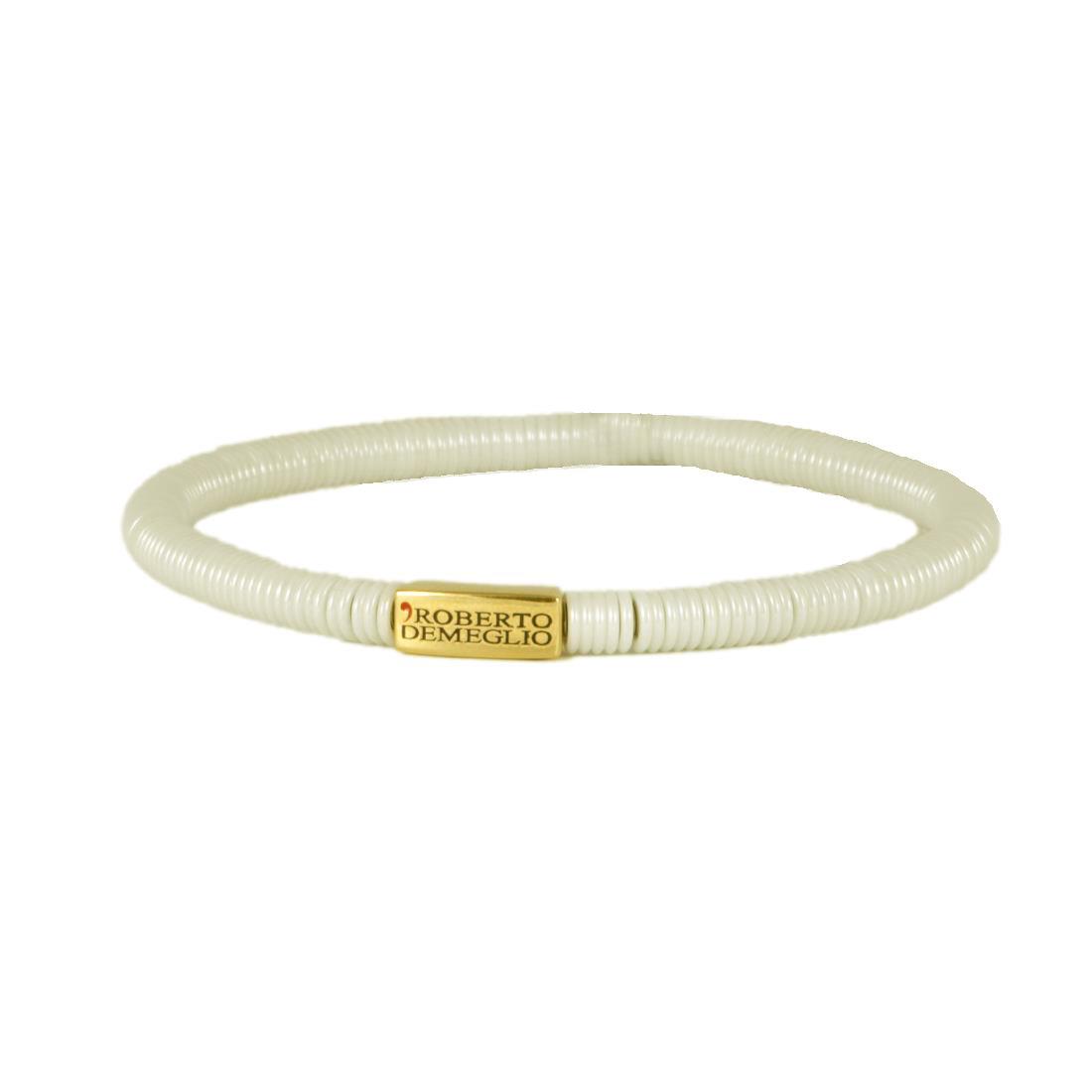 Ceramic bracelet with pink gold - ROBERTO DEMEGLIO