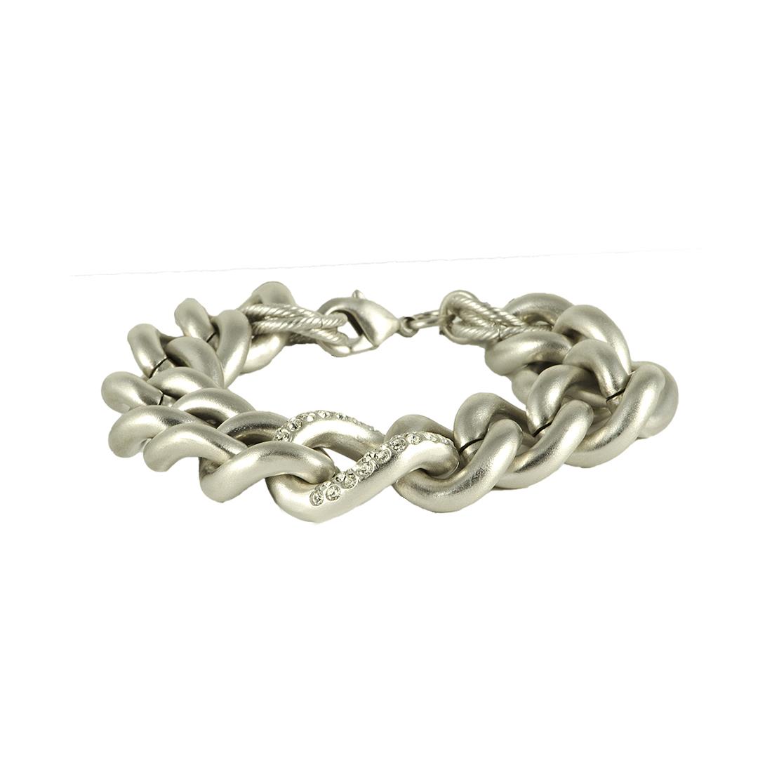 Bracelet Femme Zoppini En Cuir Jaune Et Acier Brillant - Prix Original 20€, Neuf Sans Boîte