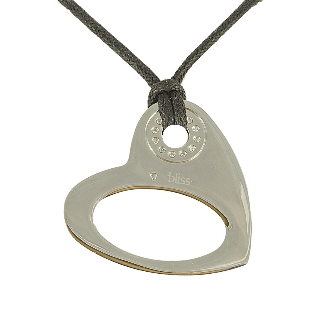 COLLIER IN ACCIAIO E DIAMANTI CT 0,13 - BLISS