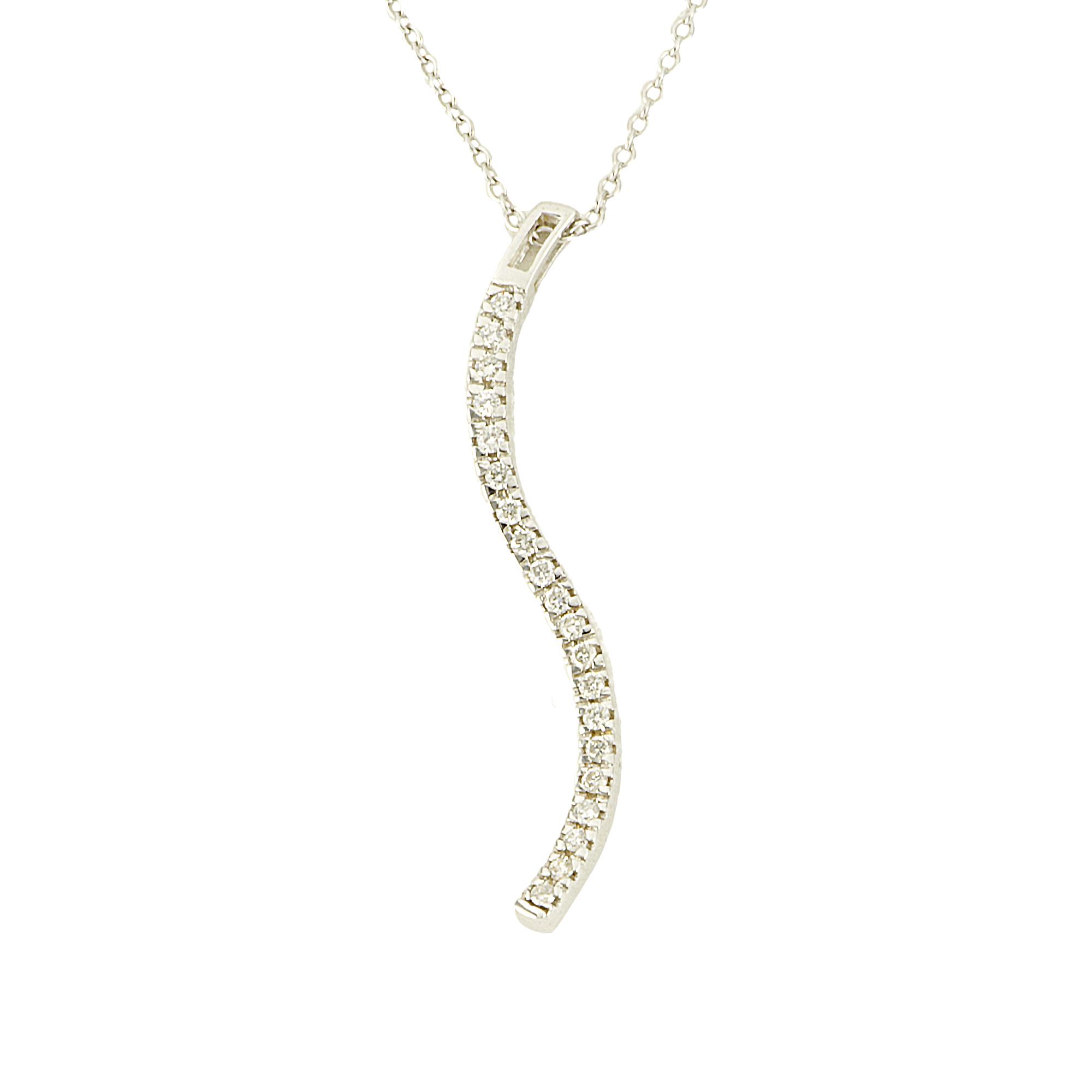 GIROCOLLO IN ORO BIANCO E DIAMANTI CT 0,28 - ORO&CO