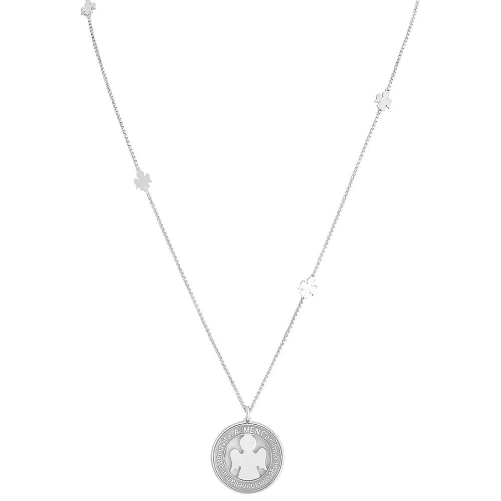 Collana in argento con pendenti Angelo custode - AMEN