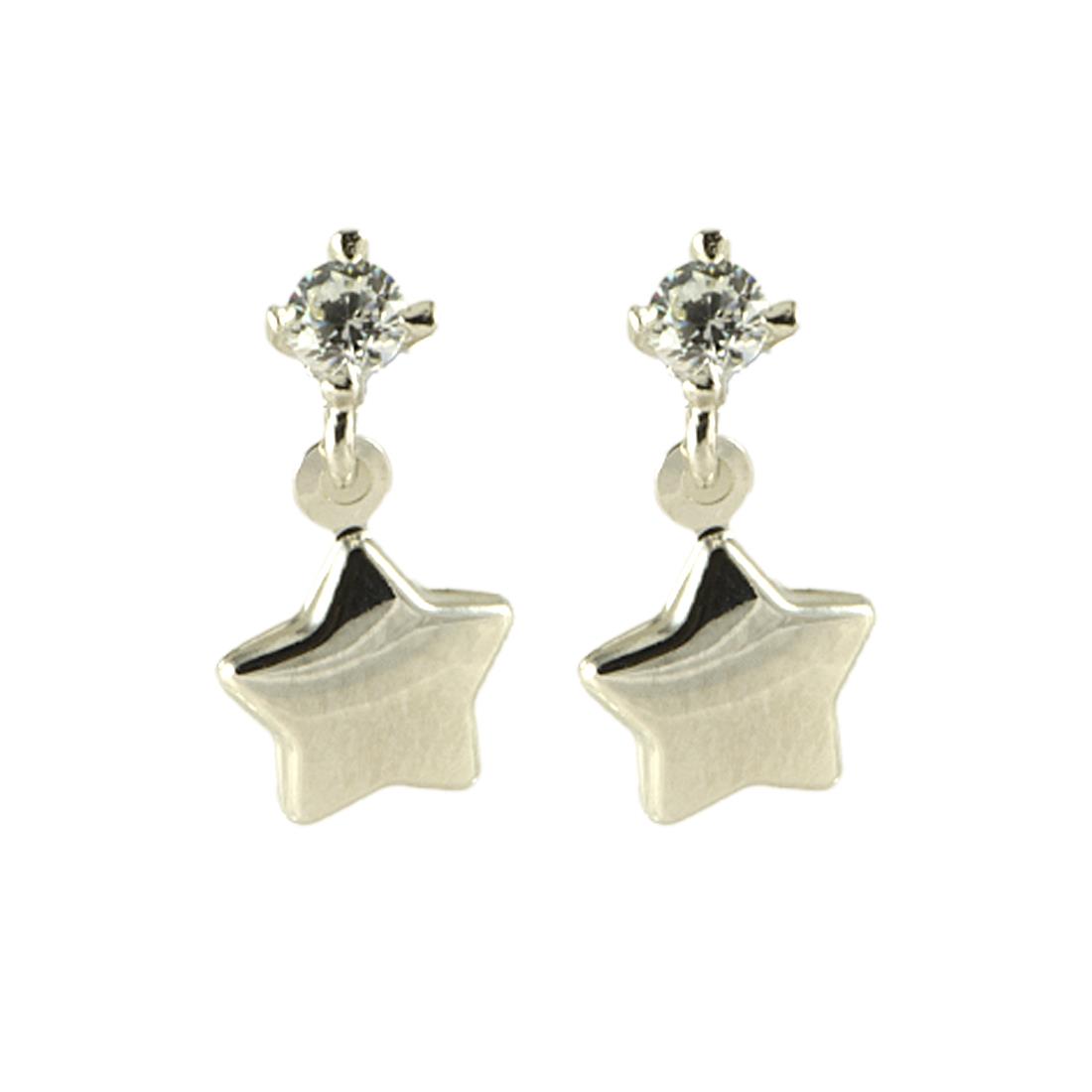 ORECCHINI IN ORO BIANCO E ZIRCONE - ORO&CO