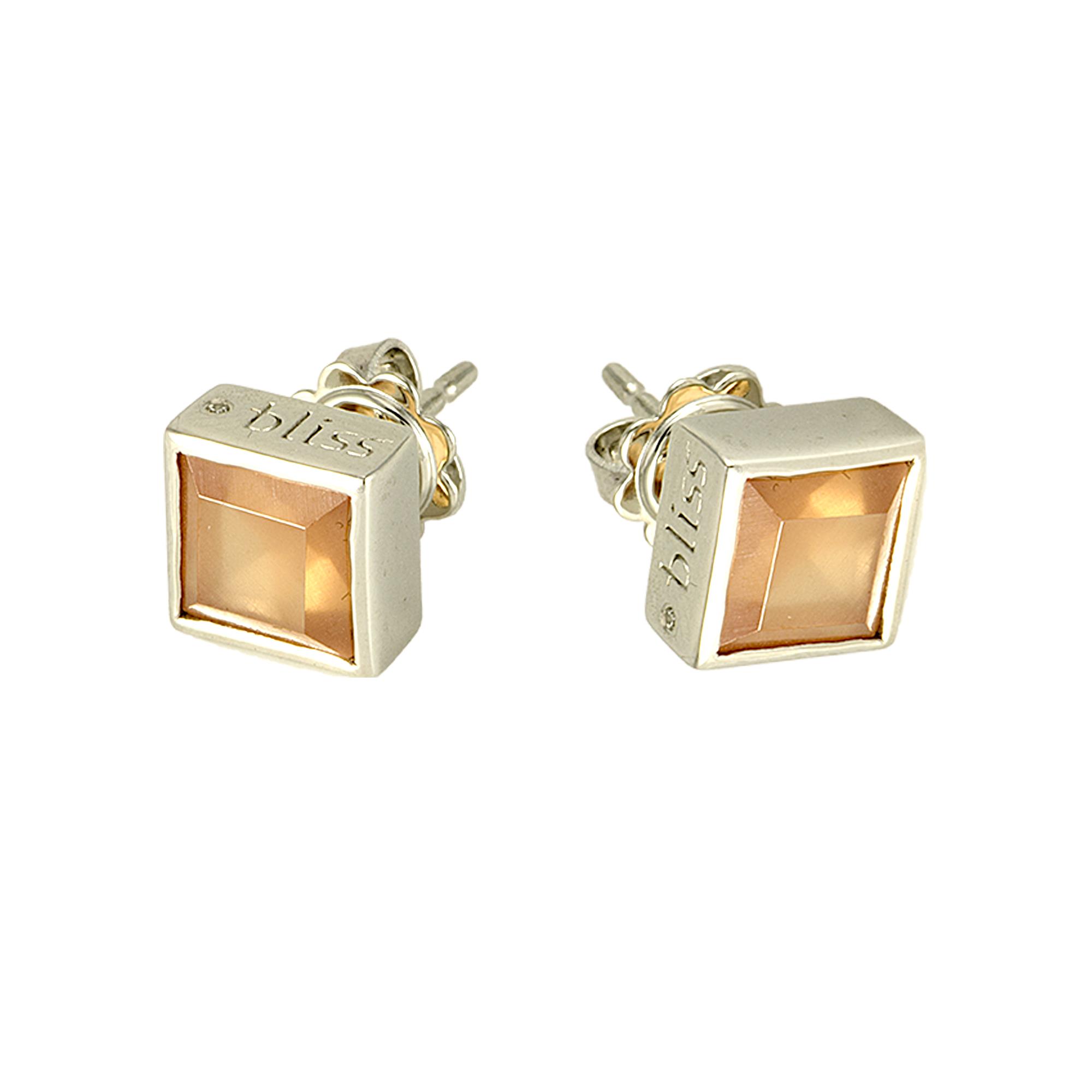 ORECCHINI IN ARGENTO CON DIAMANTE CT 0,01 - BLISS