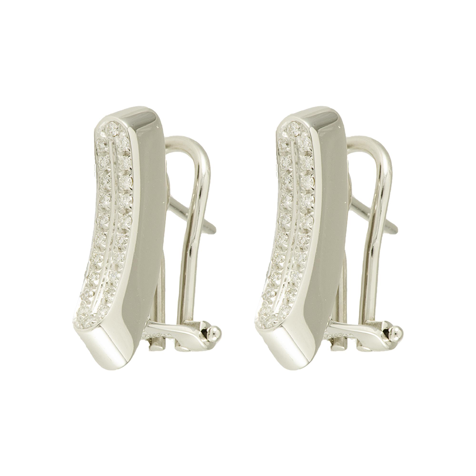 ORECCHINI IN ORO BIANCO E DIAMANTI CT 0,22 - ALFIERI & ST. JOHN