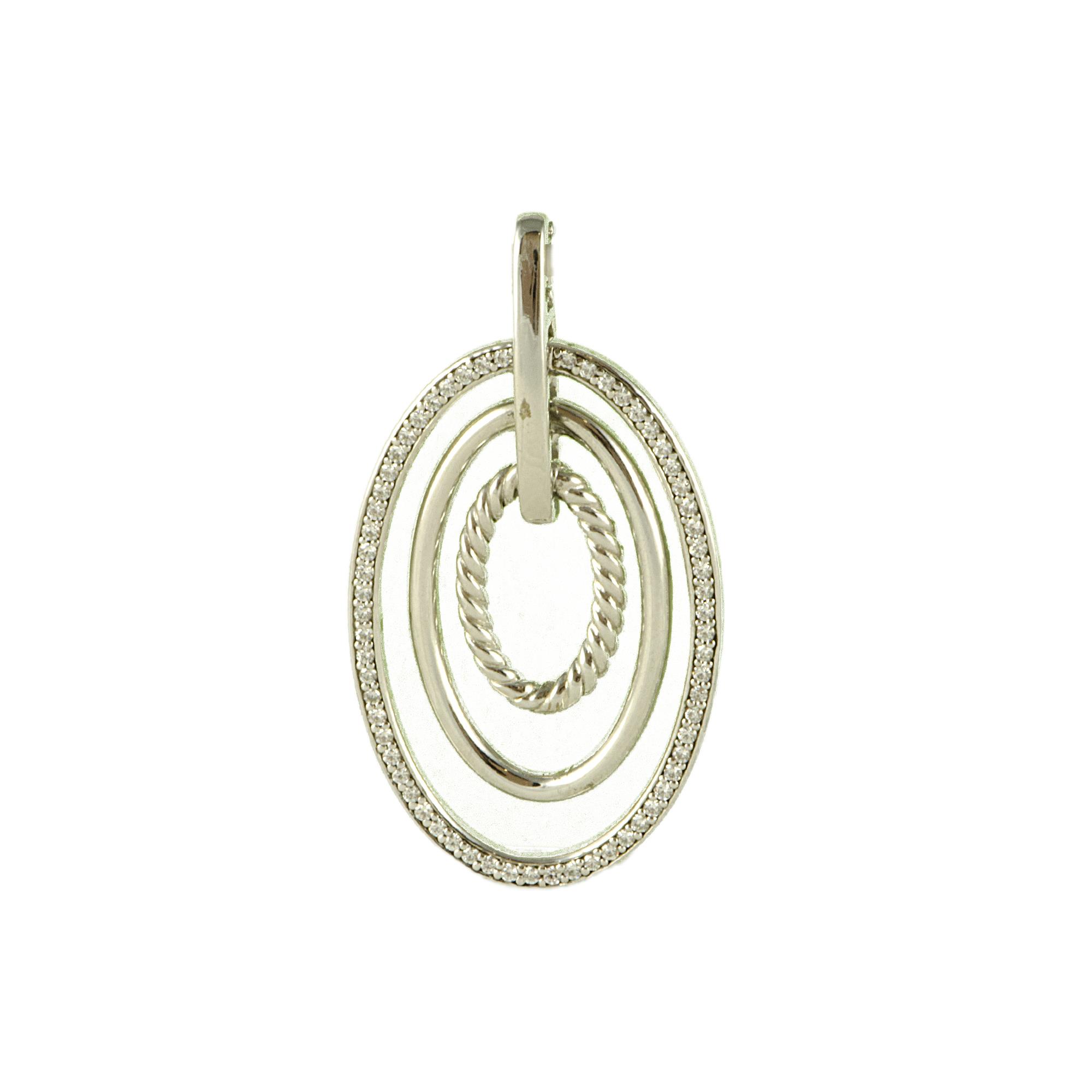 PENDENTI IN ARGENTO E ZIRCONI - TI SENTO