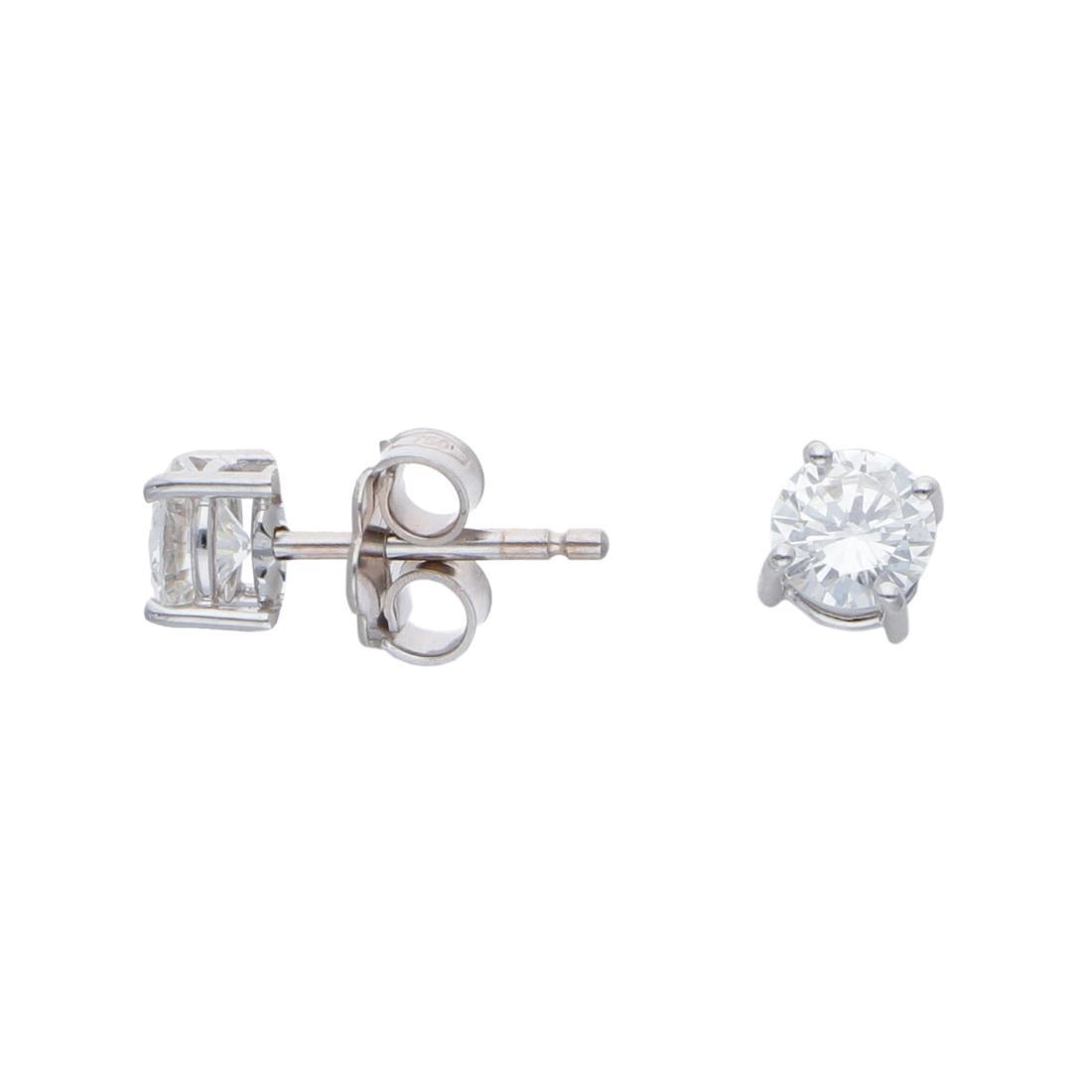 Light point earrings in gold with ct. 0,60 diamonds - ALFIERI & ST. JOHN