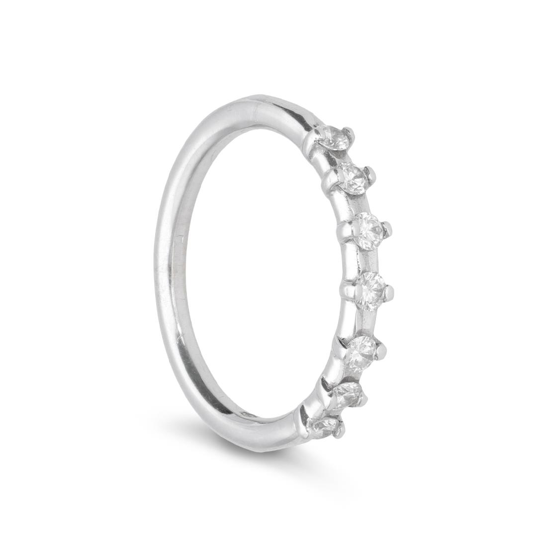 Anillo de 7 piedras con diamantes ct. 0,30 - ALFIERI & ST. JOHN