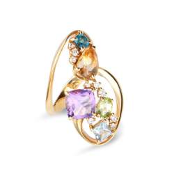 Design ring with diamonds - ALFIERI & ST. JOHN