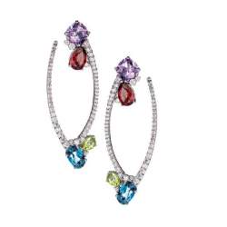 Earrings with diamonds - ALFIERI & ST. JOHN
